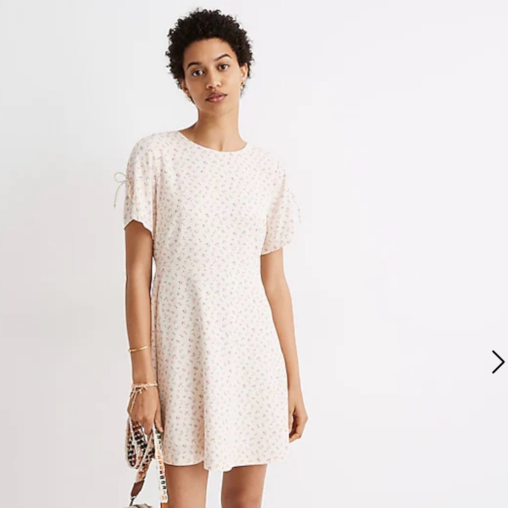 NWT Madewell Tie-Sleeve Retro Dress in Dutch Dandelions